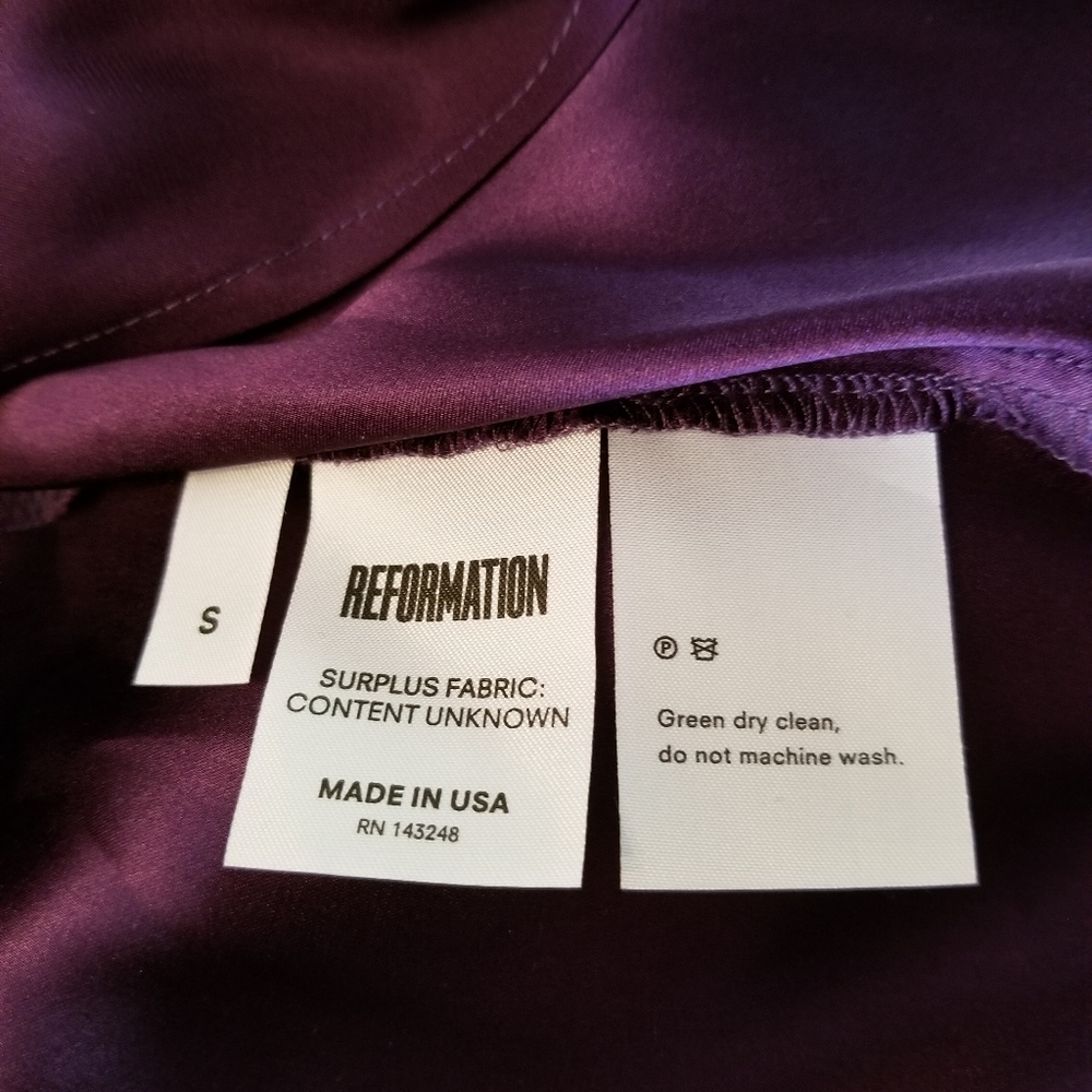 Reformation Rosalina Silk Long Dress in Au… - Picture 7 of 8